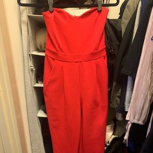 Red jumpsuit